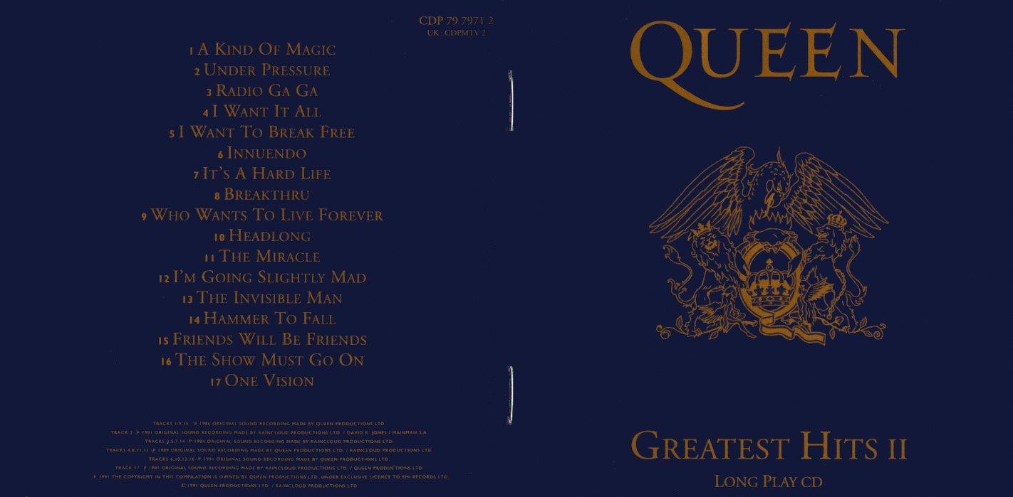 Queen  Greatest Hits2  Front